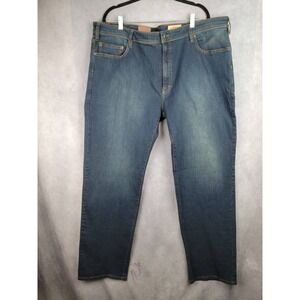 ORVIS Five Pocket Stretch Jeans Mens 44x34 Dark Wash Denim Cotton Blend